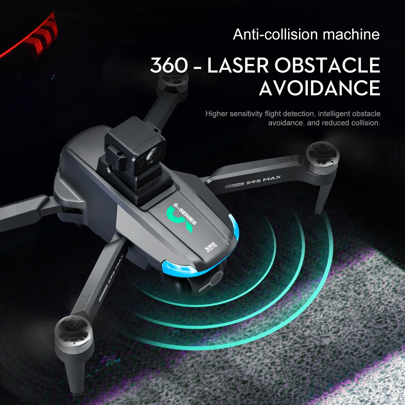 NEW S9S MAX MINI Drone 4K 2-Ax - огляд і ціна Drone Gimbal Brushless
