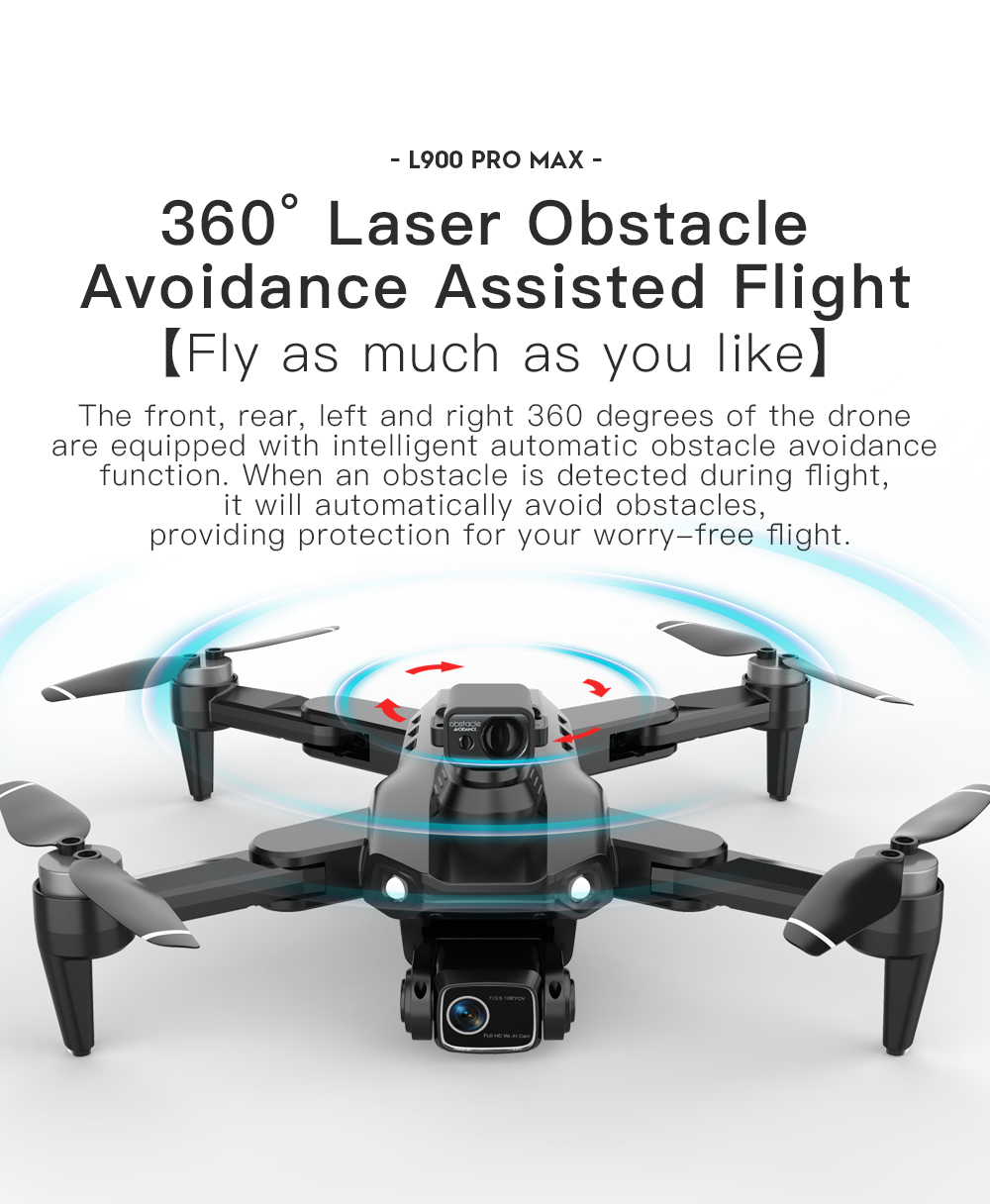 LYZRC L900 PRO MAX Laser obsta - огляд і ціна Drone Gimbal 2 Axis