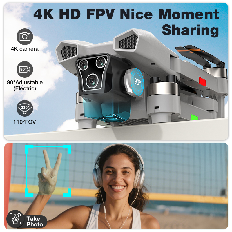 NEW Hot L017 Pro Drone Brushle - огляд і ціна Drone Gimbal Brushless